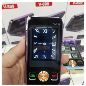 Téléphone portable GSM 2G à bas prix V899, pliable, double SIM, avec écran de 2,8 pouces + 2,4 pouces et lampe torche - Product Image 3
