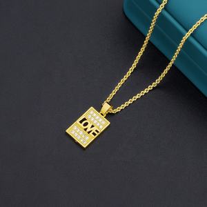 JXX <b>Fashion</b> <b>Jewelry</b> 24K Gold Plated Cubic Zirconia Pendant Brass Pendants & Charms with Zircon As Main Stone - Product Image 6