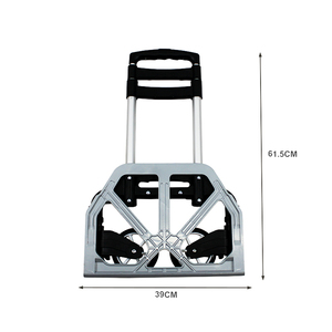 Carrello del carrello dei bagagli del camion della mano pieghevole resistente di capacità di 75 kg con 2 ruote di gomma - Product Image 6