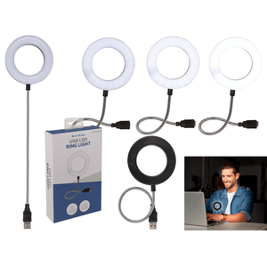 USB LED light ring, with 3 intensities, - Product Image 1