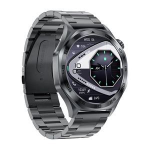 AK83 Fitness Watch 360x360 HD Screen 100+ Sports Modes BT Music Metal Body Steel Strap Health Monitoring Smart Watch <b>for</b> Men - Product Image 3