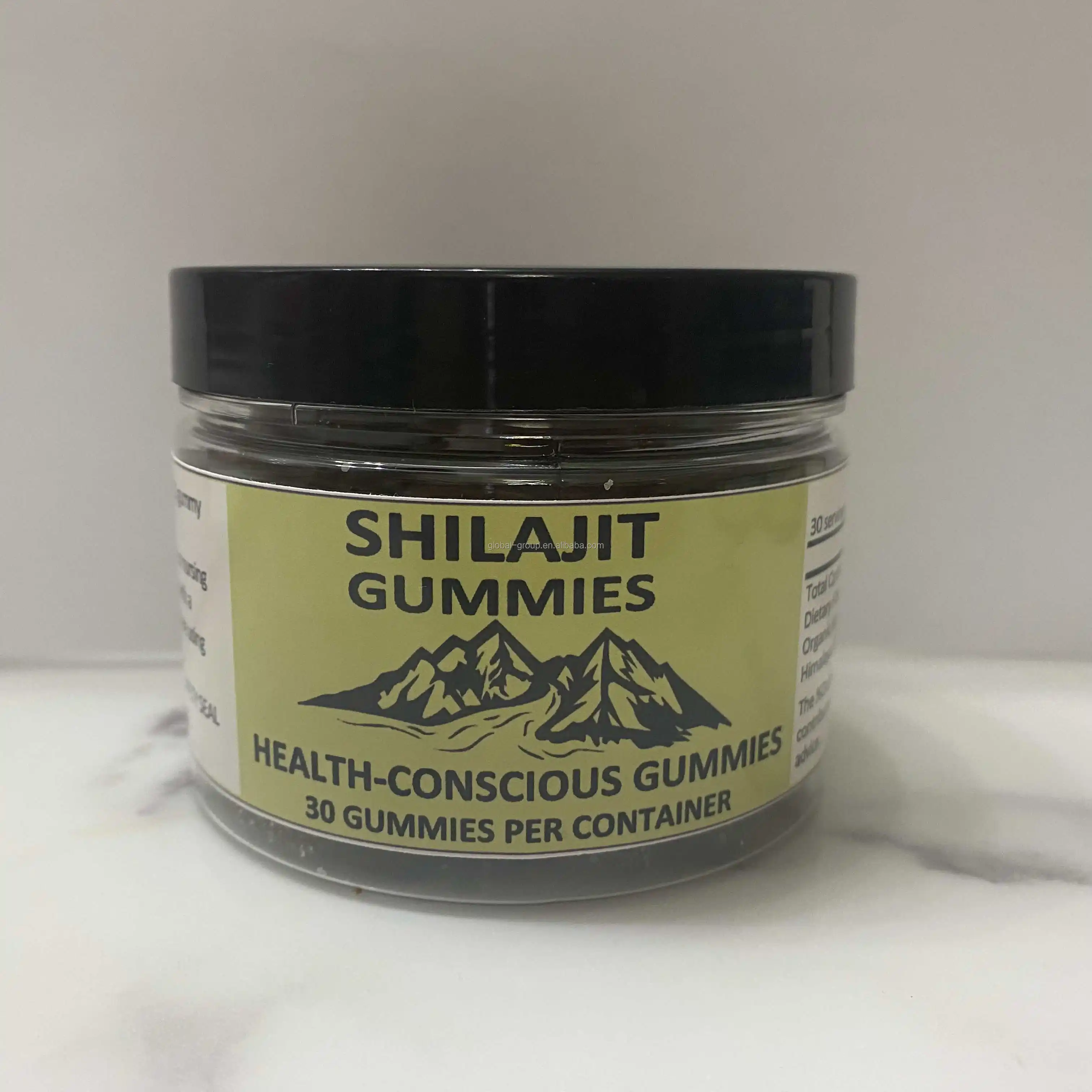 Oem Shilajit Gummies Chaga Ashwagandha Vitaminen B12 D2 Shilajit Extract Gummies 500Mg Puur Himalayan Shilajit Supplement