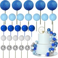 50 stuks ballen cake topper sticks mini ballonnen voor taartdecoratie benodigdheden schuimballen decoraties voor babyshower verjaardag cadeaus
