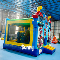 Château gonflable écologique Paw Patrols pour enfants, avec toboggan, capacité de 300 kg, amusement en plein air pour les enfants