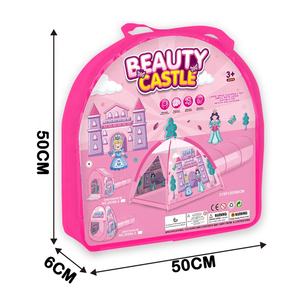 Jouet de <span class=keywords><strong>maison</strong></span> de jeu pliable portable 2 en 1 pour enfants tente de jeu <span class=keywords><strong>pop</strong></span>-<span class=keywords><strong>up</strong></span> en tissu doux avec <span class=keywords><strong>tunnel</strong></span> <span class=keywords><strong>maison</strong></span> de tente de jeu intérieure - Product Image 2