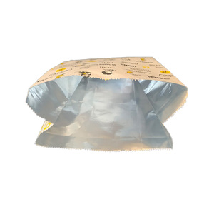 Foil Sandwich Bag Burger in a Greasy Paper King Brown Bags