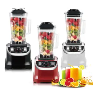 Trong kho nóng bán tốc độ cao 2L Bạc Crest Máy xay sinh tố mạnh mẽ smoothies thương mại lớn Máy xay sinh tố Máy ép trái cây xử lý thực phẩm