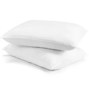 Bantal tempat tidur pengisian Microfiber bantal alternatif empuk 100% katun kualitas tinggi