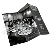 Service d'impression de brochures rigides sur mesure A4/A5/A6, logo personnalisé, papier écologique pour catalogue, dépliant, prospectus, menu de restaurant