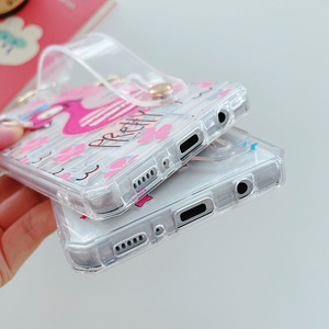 <span class=keywords><strong>เคส</strong></span>โทรศัพท์ซิลิโคนนิ่มลายการ์ตูนน่า<span class=keywords><strong>รัก</strong></span>แบบใสพร้อมสายคล้องข้อมือสำหรับ Samsung S21 Ultra A21S - Product Image 4