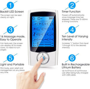 Kleine Schmerz linderung für die Rückens ch ulter Handheld-Elektro therapie gerät TENS Elektronisches Puls massage gerät für die Elektro therapie Schmerzt herapie - Product Image 4