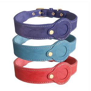 <span class=keywords><strong>Collar</strong></span> Personalizable Premium para Gatos, <span class=keywords><strong>Collar</strong></span> de Cuero Vacuno con GPS para Perros, Dispositivo de Rastreo Airtag para Perros - Product Image 1
