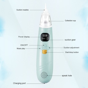 Private Label Adult Baby Newborn Nose Suction Cleaner <b>Smart</b> Sucker Electric Newborn Portable Baby Nasal Aspirator Suction Device - Product Image 2