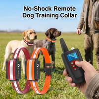 PaiPaitek Wiederaufladbares Schockfreies Hundetrainingshalsband mit Fernbedienung 3300ft Reichweite Piepton & Vibration für 2 Hunde OEM/ODM Vollständig Zertifiziert