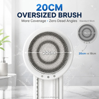 Brosse de douche électrique murale OEM ODM, étanche IPX7, rechargeable 10000mAh, 45W USB CE B2B