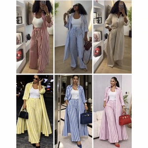 Nouvelle <span class=keywords><strong>Robe</strong></span> Longue Dashiki Ample et Respirante pour Femmes Africaines, Style Kenya, Col en V, Rayures et Blocs de Couleurs, Grande Taille - Product Image 5
