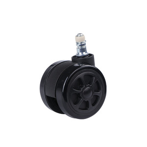 Ruedas para Muebles con Insertos, Ruedas Giratorias de 2.5 Pulgadas, Ruedas de Nailon Negro para Silla de Oficina - Product Image 4