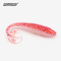 ROVORO Tackle Leurres souples en plastique 3,5cm-7cm et couleurs variées, type Paddle Thread Tail et T-Tail, pour la pêche au bar et au poisson-soleil, leurres nageurs OEM