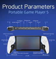 Console de jeu portable rétro HC8000, grand écran de 7 pouces, plus de 30 simulateurs, 3500 mAh, 64 Go, RK3128, système d'exploitation Linux, idéal comme cadeau d'anniversaire