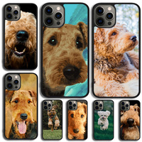 Housse de téléphone pour chien Airedale Terrier pour iPhone 15 16 14 XR XS 11 12 13 Mini Pro MAX Plus
