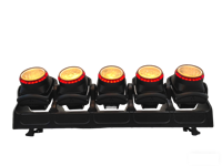 NOUVEAU IP65 TORNADO 5pc120W RGBL WW PIXEL Barre lumineuse de couleur avec anneau pour discothèque, fête, événement