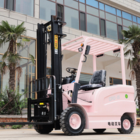 Chariot élévateur contrepoids électrique de 1,5 tonne avec batterie au lithium 48V 60V, moteur AC, pneus pleins pour extérieur et entrepôt frigorifique