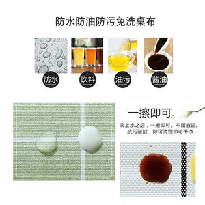 Solid Color Checkered Pvc <b>Round</b> <b>Tablecloth</b> For Home Dining Coffee Table Use Waterproof Oil Proof Washable Heat Resistant - Product Image 5