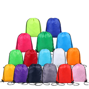 Unisex Portable 210DNylon Sports Backpack Waterproof <strong>Drawstring</strong> Thickened Custom Logo Storage for Running Featuring Polyester - Product Image 1