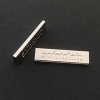 Logo personnalisé Rectangle Sangle avec clip d'extrémité de sangle T-shirt en métal Boucles de queue durables pour poche