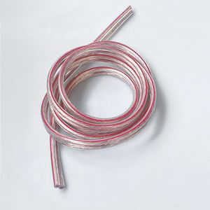 <span class=keywords><strong>Cable</strong></span> de audio 2 núcleos 4MM Cables transparentes Línea roja Cobre CCA OFC <span class=keywords><strong>Cable</strong></span> de <span class=keywords><strong>altavoz</strong></span> <span class=keywords><strong>Cable</strong></span> - Product Image 5