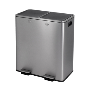 <span class=keywords><strong>Poubelle</strong></span> commerciale <span class=keywords><strong>60L</strong></span> Poubelles de cuisine à pédale Recyclage <span class=keywords><strong>Double</strong></span> compartiments Poubelles de 13 gallons avec couvercles - Product Image 4