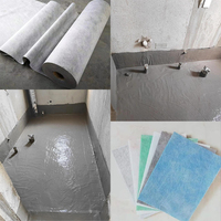 PP PE Atmungsaktive Badezimmer-Wand Polyethylen-Polypropylen-Faser Wasserdichte Membran für Bau Dach Boden Wasserdichte Folie