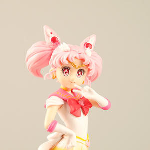 ฟิกเกอร์เซเลอร์มูน ชิบิอุสะ ชุดสองท่าทาง พร้อมหางคู่ หูกระต่าย ชุดไล่เฉดสีชมพู-เหลือง ฐานสีขาว สำหรับนักสะสม - Product Image 5