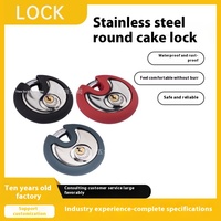 Housse de protection en caoutchouc souple de 70mm avec cadenas à disque rond en acier inoxydable de qualité alimentaire 304 en stock