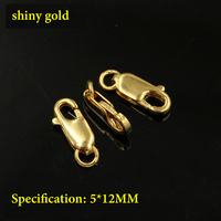Offre Spéciale No Fade 8/10/12mm bijoux à bricoler soi-même Bracelet collier perroquet boucle or rempli homard fin fermoirs