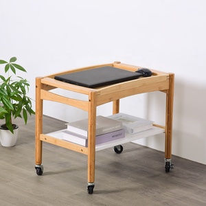 Carrito de Servicio de Madera Personalizado con Ruedas Bloqueables y Organizador de Almacenamiento - Product Image 2