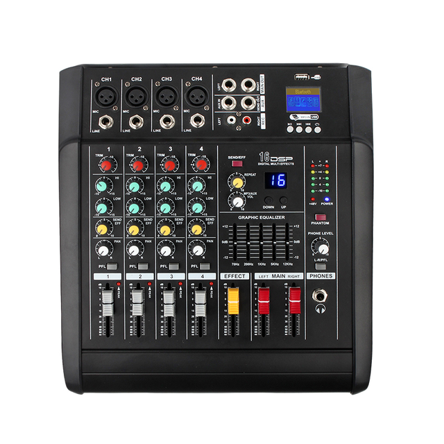 Professional 4 Channel Mixer Wholesale Factory Direct Hot Selling Multi Spec Multi Style Stage Equipment