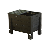 Réchaud d'extérieur pliable en titane pour alcool, portable, pour bois