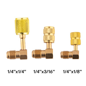 Connecteur de raccordement de climatisation 1/4 pouce à 1/2 pouce et 1/8 pouce, outil de réfrigération en laiton pour réfrigérateur et climatiseur de voiture - Product Image 4