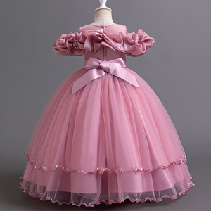 Vestido de Princesa Europeo Americano Personalizado, Vestido de Verano con Estampado de Manga Volante para Niñas, Venta al por Mayor Transfronteriza, Vestidos de Uso Diario para Niños - Product Image 1