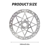 Woodniu Racein pour Surron Light Bee X - Accessoires modifiés - Disque de frein avant 240 mm - Pièces de mise à niveau