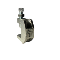 Pince de fixation durable BC2 pour poutre 3/8"-1/2" en acier au carbone et fonte ductile QT450, noire et galvanisée, homologuée FM UL pour le soutien de conduites
