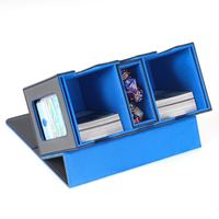 Boîte de rangement pour cartes FX avec 2 emplacements, capacité de 200+ cartes, compatible avec les cartes Commander Magic the Gathering