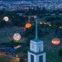 Ballon gonflable géant Saturne lumineux pour décoration de fête - Vente directe usine TianYi Tech