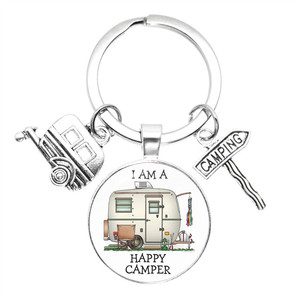 Llaveros <span class=keywords><strong>de</strong></span> Aleación <span class=keywords><strong>de</strong></span> Zinc Esmaltados con Diseño <span class=keywords><strong>de</strong></span> Caravana, Regalos para Parejas Amantes <span class=keywords><strong>de</strong></span> <span class=keywords><strong>la</strong></span> Camping, Ligeros para Viajes - Product Image 4