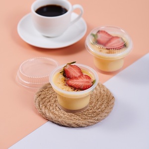 Venta al por mayor de <span class=keywords><strong>caramelo</strong></span> pudín yogur vasos de embalaje <span class=keywords><strong>con</strong></span> tapas desechables de grado alimenticio Material pastel helado vasos de embalaje - Product Image 4