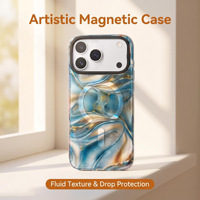 Coque de téléphone magnétique scintillante antichoc avec chargement sans fil transparente pour iPhone 17 18 Pro Max, iPhone 17e 16 15