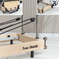 Machine de Pilates Reformer en bois de chêne, design classique, de luxe, réglable, pliable, portable, pour la remise en forme et la santé, certifiée ISO9001