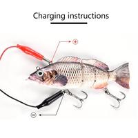 NOUVEAU OEM 10cm/13.5cm Automatique Swimbait Robotic Electric Fishing Lure Auto Multi Jointed Bait USB Rechargeable Wobbler Pesca