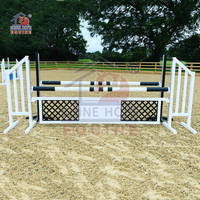 Bloc de saut en aluminium saut à cheval saut avec clôture de piste en trou de serrure